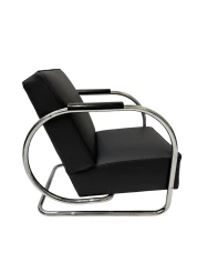Art Deco Modernist Bauhaus Tubular Steel Lounge Chair by Frits Kuyken, 1936